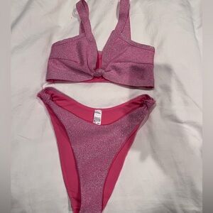 ASOS Pink Glitter Bikini